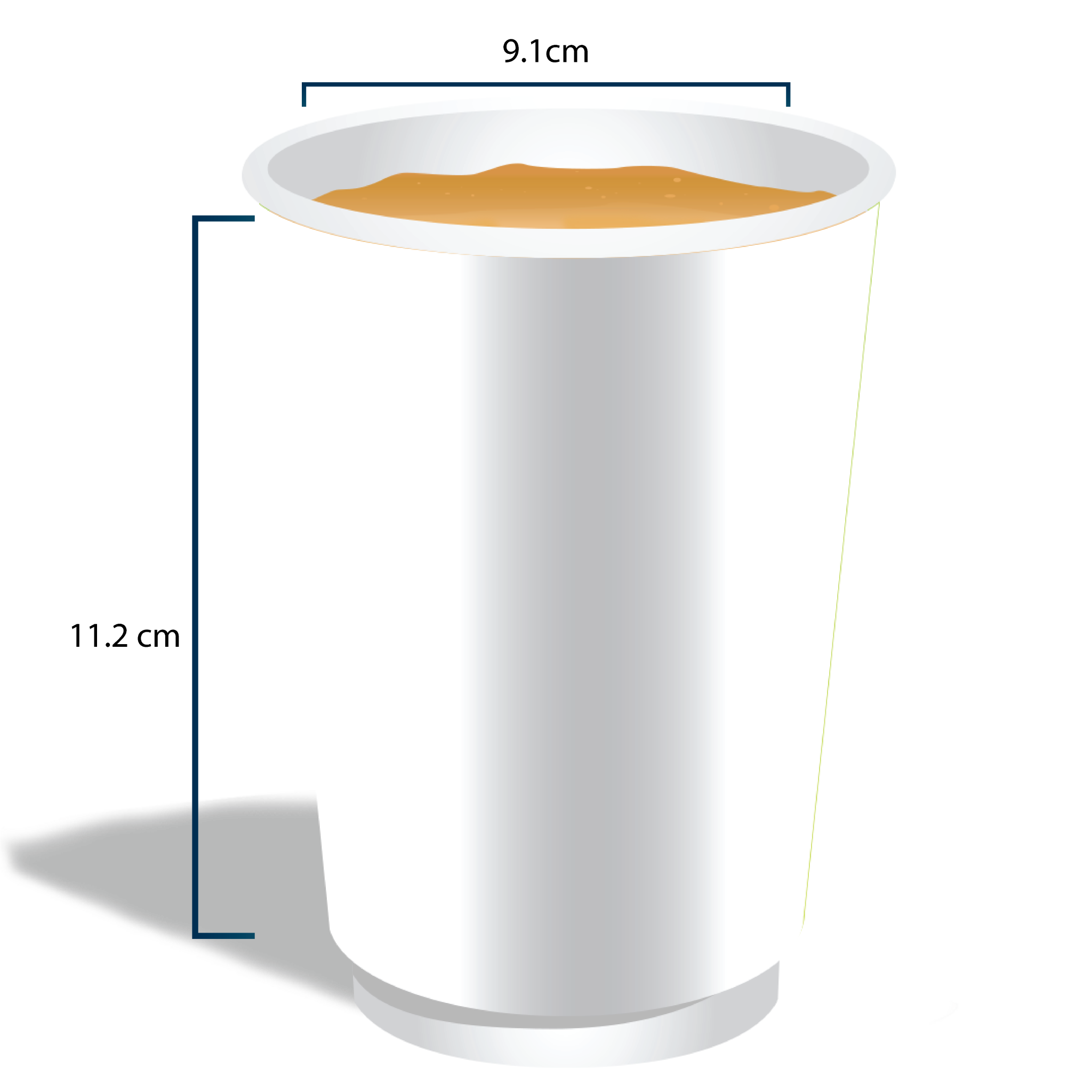 12 oz double wall size