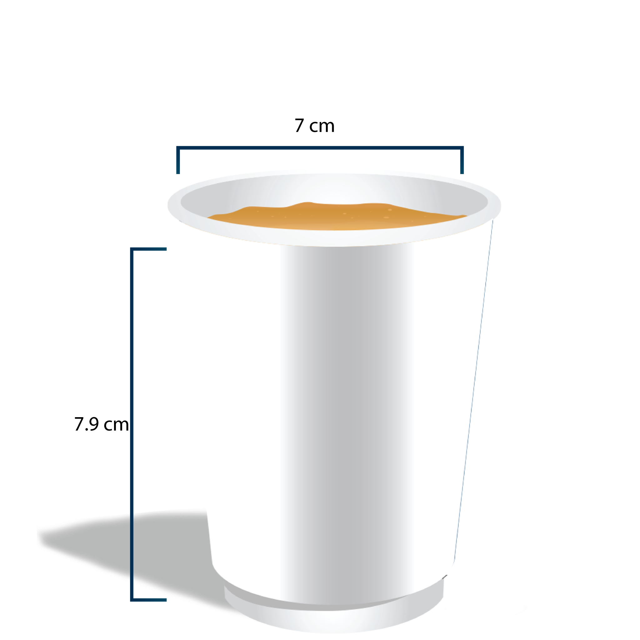 6.5 oz double wall size