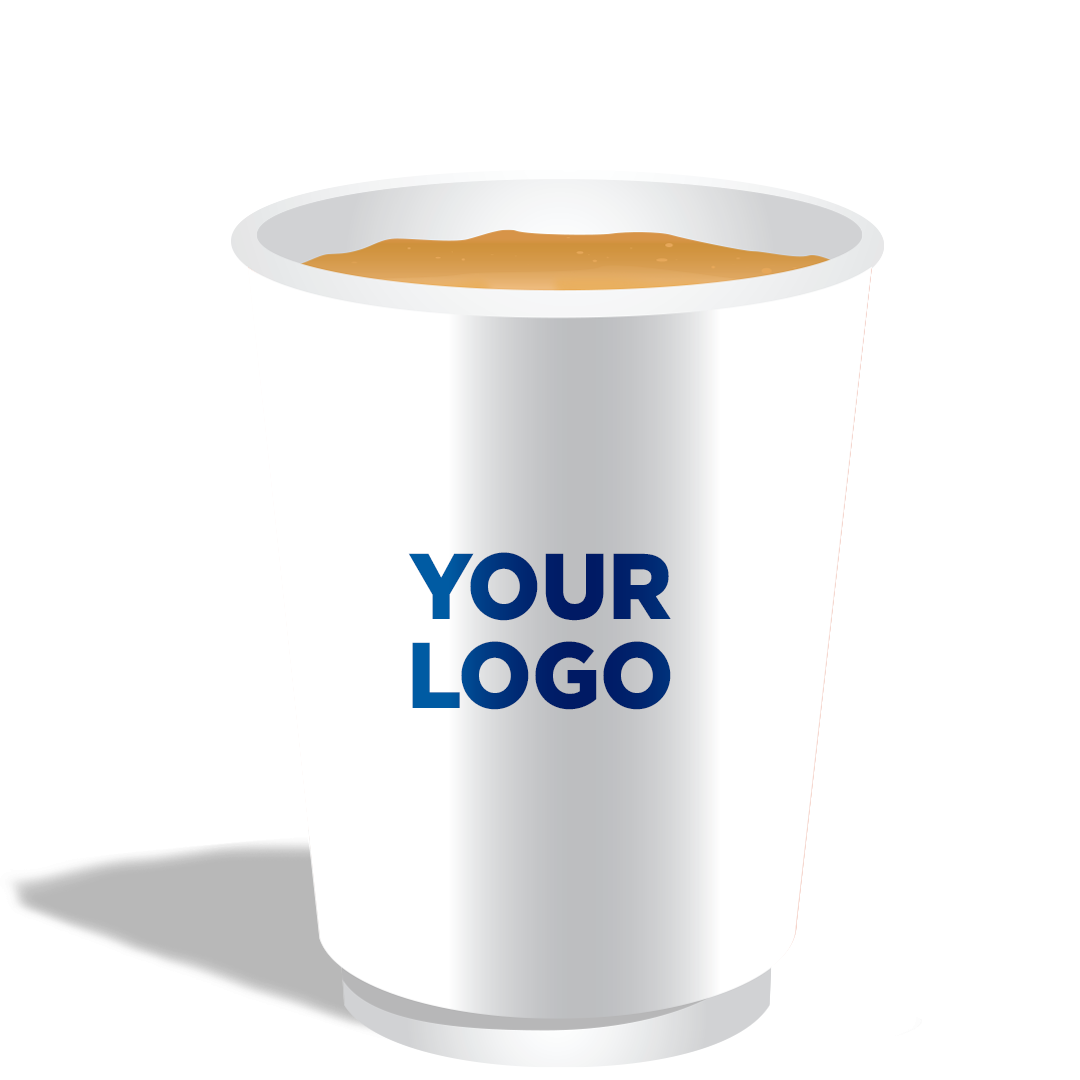 8 oz double wall logo